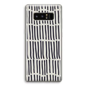 Moroccan stripes: Samsung Galaxy Note 8 Transparant Hoesje