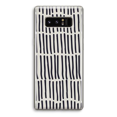 Moroccan stripes: Samsung Galaxy Note 8 Transparant Hoesje
