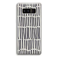 Moroccan stripes: Samsung Galaxy Note 8 Transparant Hoesje