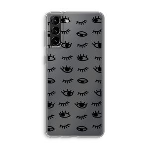 Eye pattern #2: Samsung Galaxy S21 Plus Transparant Hoesje