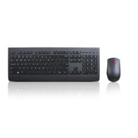 Toetsenbord en draadloze muis Lenovo 4X30H56823 Zwart Spaans Qwerty Spaans