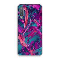Pink Clouds: Samsung Galaxy A7 (2018) Transparant Hoesje