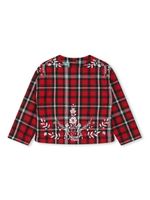 Kenzo Kids blouse Festive à fleurs brodées - Rouge