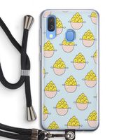 Citroenen: Samsung Galaxy A40 Transparant Hoesje met koord