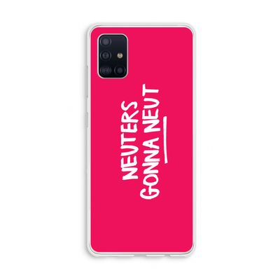 Neuters (roze): Galaxy A51 4G Transparant Hoesje