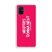 Neuters (roze): Galaxy A51 4G Transparant Hoesje