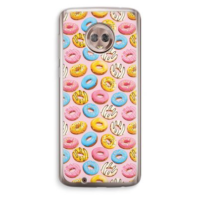 Pink donuts: Motorola Moto G6 Transparant Hoesje