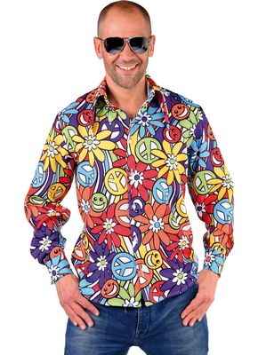 70&apos;s Blouse Hippie smile