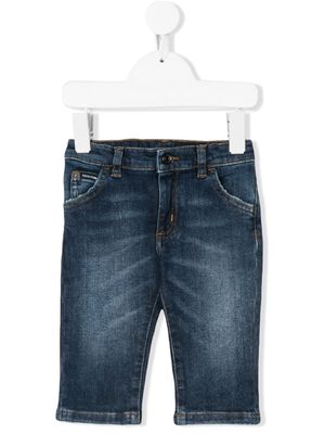 Dolce & Gabbana Kids five pocket jeans - Bleu