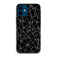 Geometrische lijnen wit: iPhone 12 mini Biologisch afbreekbaar hoesje