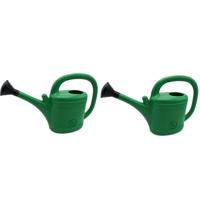 Prosperplast Gieter - 2x - groen - kunststof - met broeskop - 3 liter