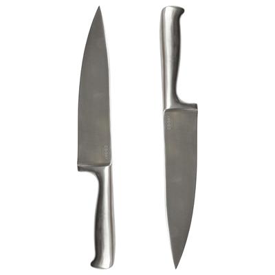 Cook Concept Keukenmes - 2x - inox - RVS - 20 cm - koksmes / keukenmes / vleesmes Cook Concept Keukenmes - 2x - inox - RVS - 20 cm - koksmes / keukenmes / vleesmes