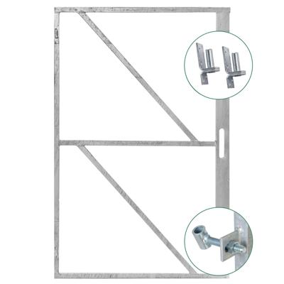 IJzeren deurframe met slotkastuitsparing 155x100 cm Tuindeco - Tuindeco