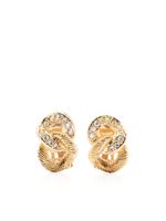 Christian Dior Pre-Owned boucles d'oreilles clips serties de strass (années 1990) - thumbnail