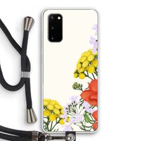 Wilde bloemen: Samsung Galaxy S20 Transparant Hoesje met koord Wilde bloemen: Samsung Galaxy S20 Transparant Hoesje met koord