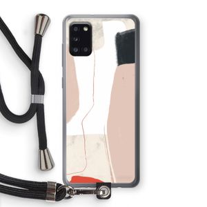 Lava: Samsung Galaxy A31 Transparant Hoesje met koord