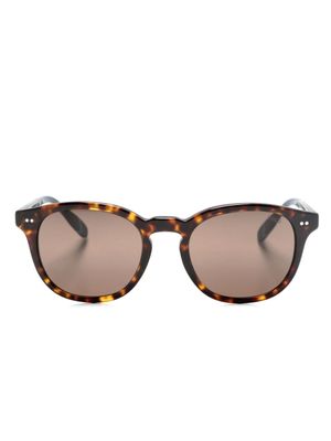 Polo Ralph Lauren lunettes de soleil rondes à effet écailles de tortue - Marron