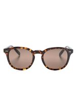 Polo Ralph Lauren lunettes de soleil rondes à effet écailles de tortue - Marron