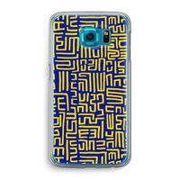 Majorelle Blue Print: Samsung Galaxy S6 Transparant Hoesje