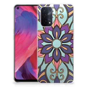 OPPO A93 5G TPU Case Purple Flower