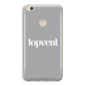 Topvent Grijs Wit: Huawei Ascend P8 Lite (2017) Transparant Hoesje