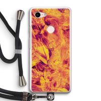 Eternal Fire: Pixel 3 Transparant Hoesje met koord Eternal Fire: Pixel 3 Transparant Hoesje met koord