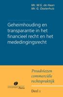 Geheimhouding en transparantie bij financieel toezicht en in het mededingingsrecht (Paperback)