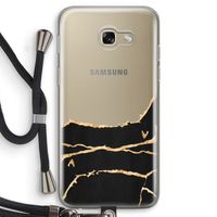 Gouden marmer: Samsung Galaxy A5 (2017) Transparant Hoesje met koord