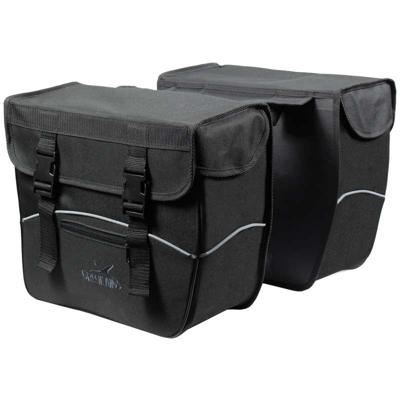 Dubbele fietstas Greenlands 34 liter 35 x 31 x 16 cm (2x) - zwart