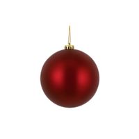 Kerstbal Kunststof Mat Rood D15cm Kerstbal Kunststof Mat Rood D15cm