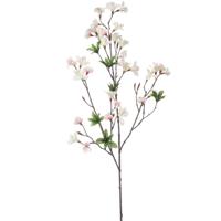 Kunstbloem Azalea bloesem - 90 cm - creme/roze - Kunst zijdebloemen