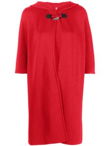 Charlott manteau en laine à fermeture duffle-coat - Rouge