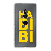 Habibi Blue: Sony Xperia XZ2 Transparant Hoesje