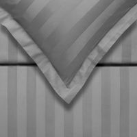 Vandyck Purity Stripe Dekbedovertrek 200 x 200/220 cm - Grijs - thumbnail