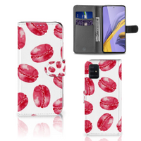 Samsung Galaxy A51 Book Cover Pink Macarons - thumbnail