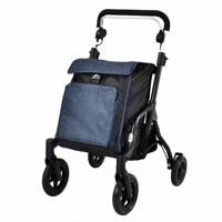 Shopper rollator met grote tas - thumbnail