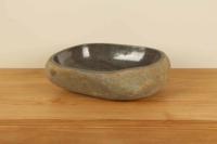 Aufsatzwaschbecken aus Flussstein RL040314, 50x38x15 cm