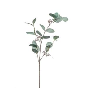 Kunstbloem Eucalyptus tak - 73 cm - groen - losse steel - Kunst zijdebloemen