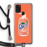S(peach)less: Samsung Galaxy A21s Transparant Hoesje met koord