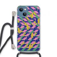 Skew Blush 1: iPhone 13 mini Transparant Hoesje met koord