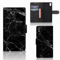 Sony Xperia XA1 | Bookcase | Marmer Zwart - Origineel Cadeau Vader