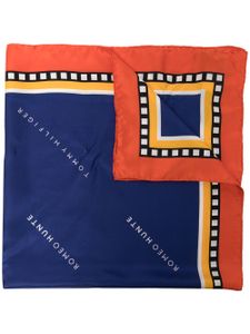 ROMEO HUNTE x Tommy Hilfiger bandana en soie à logo imprimé - Bleu