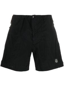 Stone Island short de bain à patch logo - Noir