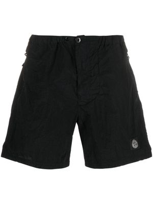 Stone Island short de bain à patch logo - Noir