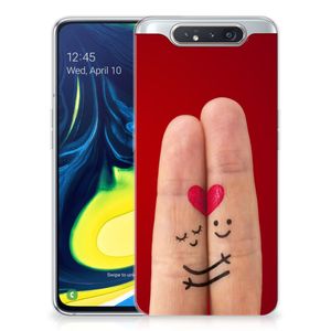 Samsung Galaxy A80 Silicone Back Cover Liefde - Origineel Romantisch Cadeau