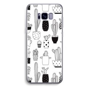 Cactusmotief: Samsung Galaxy S8 Plus Transparant Hoesje