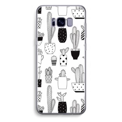 Cactusmotief: Samsung Galaxy S8 Plus Transparant Hoesje
