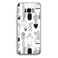 Cactusmotief: Samsung Galaxy S8 Plus Transparant Hoesje