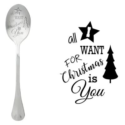 'Message spoon 'All I want for Christmas is You'' kopen? | FOR YOU GIFTS