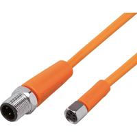 ifm Electronic EVT251 Verbindingskabel Aantal polen (sensoren): 4, 4 Stekker, recht, Bus, recht 5 m 1 stuk(s)